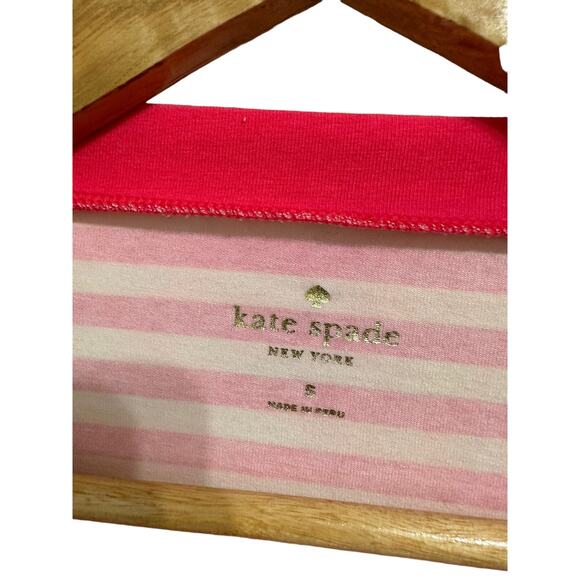 Kate Spade New york Devon striped top pink white size Small - Picture 3 of 6